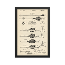 Load image into Gallery viewer, Archery Arrow Patent Framed Poster
