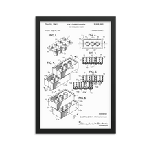 Load image into Gallery viewer, Toy Building Brick Patent Framed Wall Art
