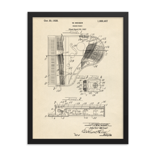 Load image into Gallery viewer, Grand Piano Patent Framed Wall Art
