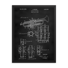 Load image into Gallery viewer, Trumpet Patent Framed Wall Art
