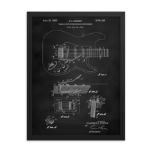 Load image into Gallery viewer, Guitar Patent Framed Wall Art
