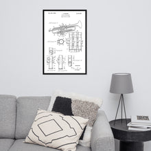 Load image into Gallery viewer, Trumpet Patent Framed Wall Art
