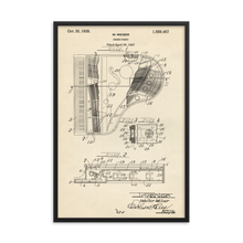 Load image into Gallery viewer, Grand Piano Patent Framed Wall Art
