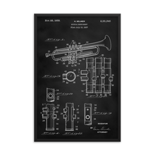 Load image into Gallery viewer, Trumpet Patent Framed Wall Art
