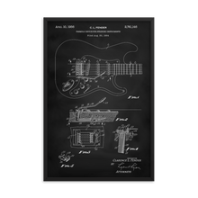 Load image into Gallery viewer, Guitar Patent Framed Wall Art

