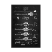 Load image into Gallery viewer, Archery Arrow Patent Framed Poster
