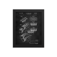 Load image into Gallery viewer, Toy Building Brick Patent Framed Wall Art
