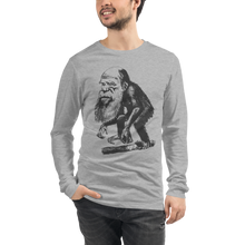 Load image into Gallery viewer, Darwin Ape Caricature Long Sleeve Tee
