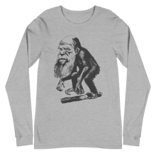 Load image into Gallery viewer, Darwin Ape Caricature Long Sleeve Tee
