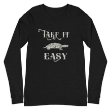 Load image into Gallery viewer, Take It Easy Turtle Long Sleeve Tee
