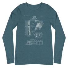 Load image into Gallery viewer, Grand Piano Patent Long Sleeve Tee
