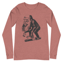 Load image into Gallery viewer, Darwin Ape Caricature Long Sleeve Tee
