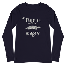 Load image into Gallery viewer, Take It Easy Turtle Long Sleeve Tee
