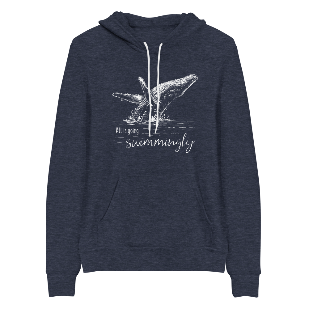 Humpback Whale Going Swimmingly Hoodie