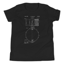 Load image into Gallery viewer, Snare Drum Patent Youth Tee
