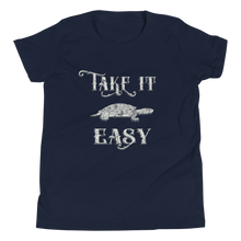 Load image into Gallery viewer, Take It Easy Turtle Youth Tee
