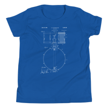 Load image into Gallery viewer, Snare Drum Patent Youth Tee
